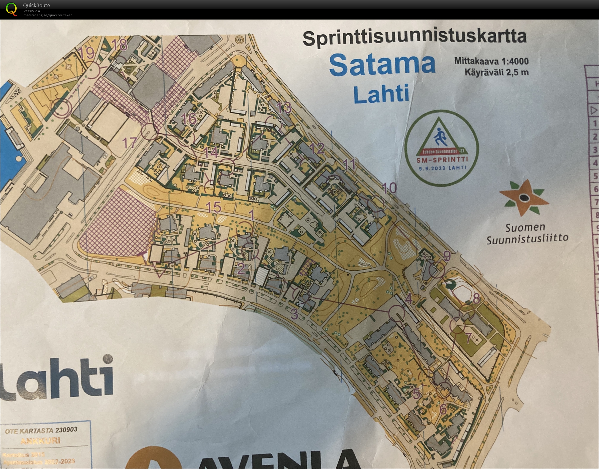 SM-Sprintin karsinta (09/09/2023)