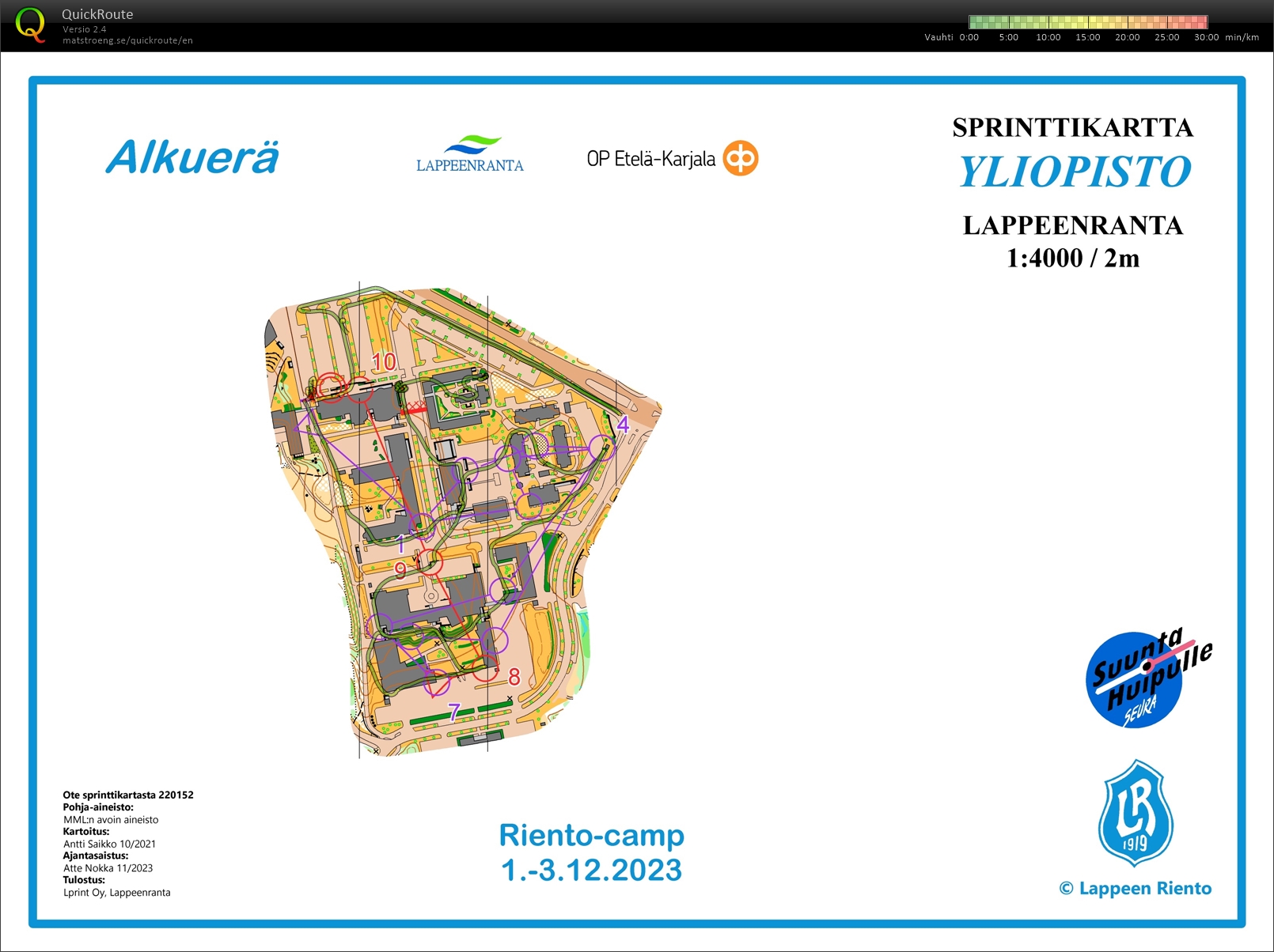 Sprintti Yliopisto Alkuerä (2023-12-02)