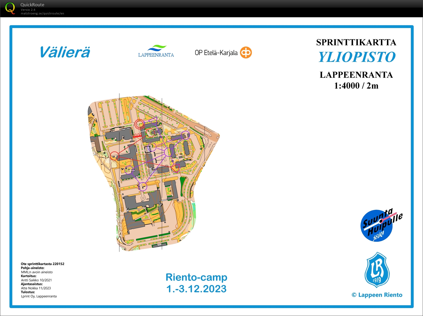 Sprintti Yliopisto välierä (02-12-2023)