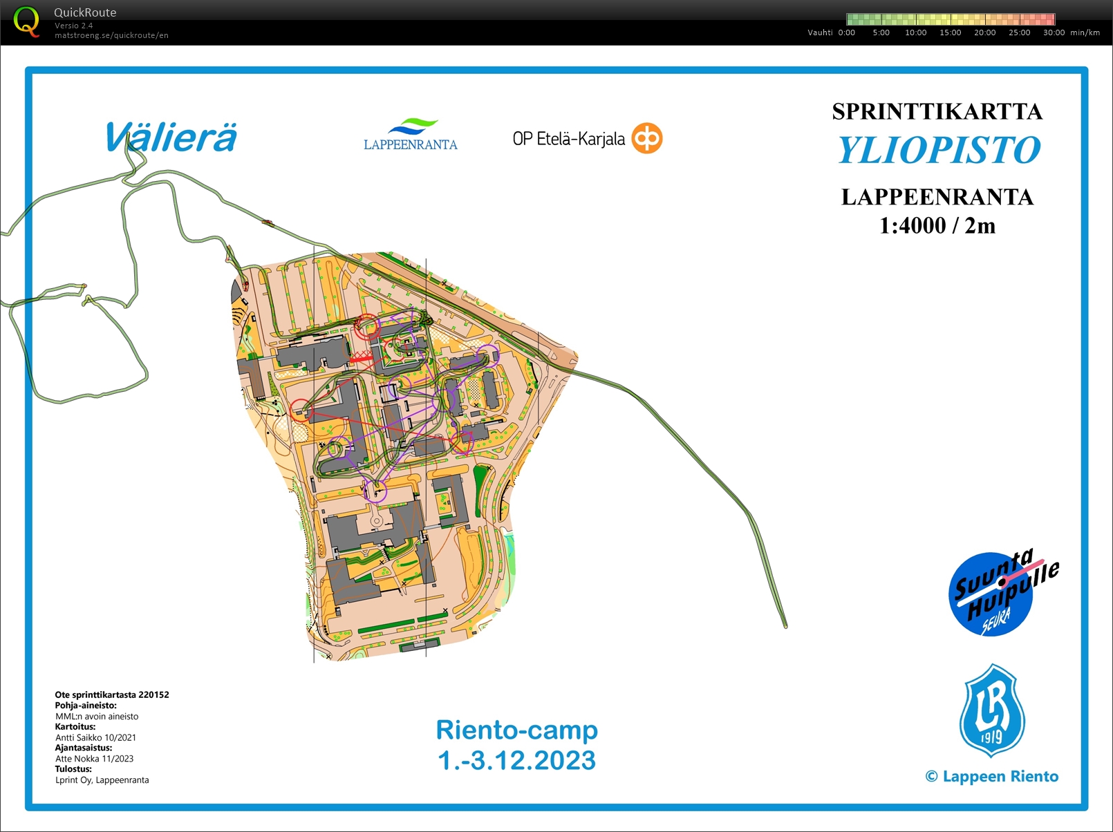 Sprintti Yliopisto välierä (02/12/2023)