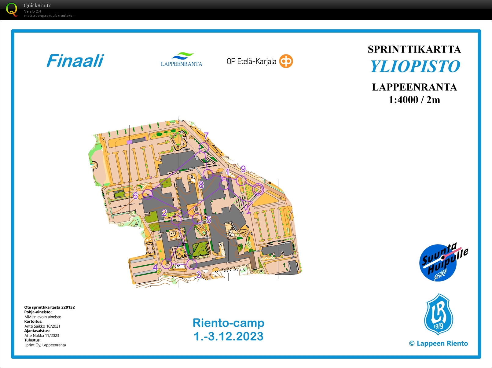 Sprintti yliopisto finaali (02.12.2023)